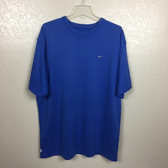 Bright Blue Nike Crew Neck Shirt Size 2XL - Picture 2 of 6